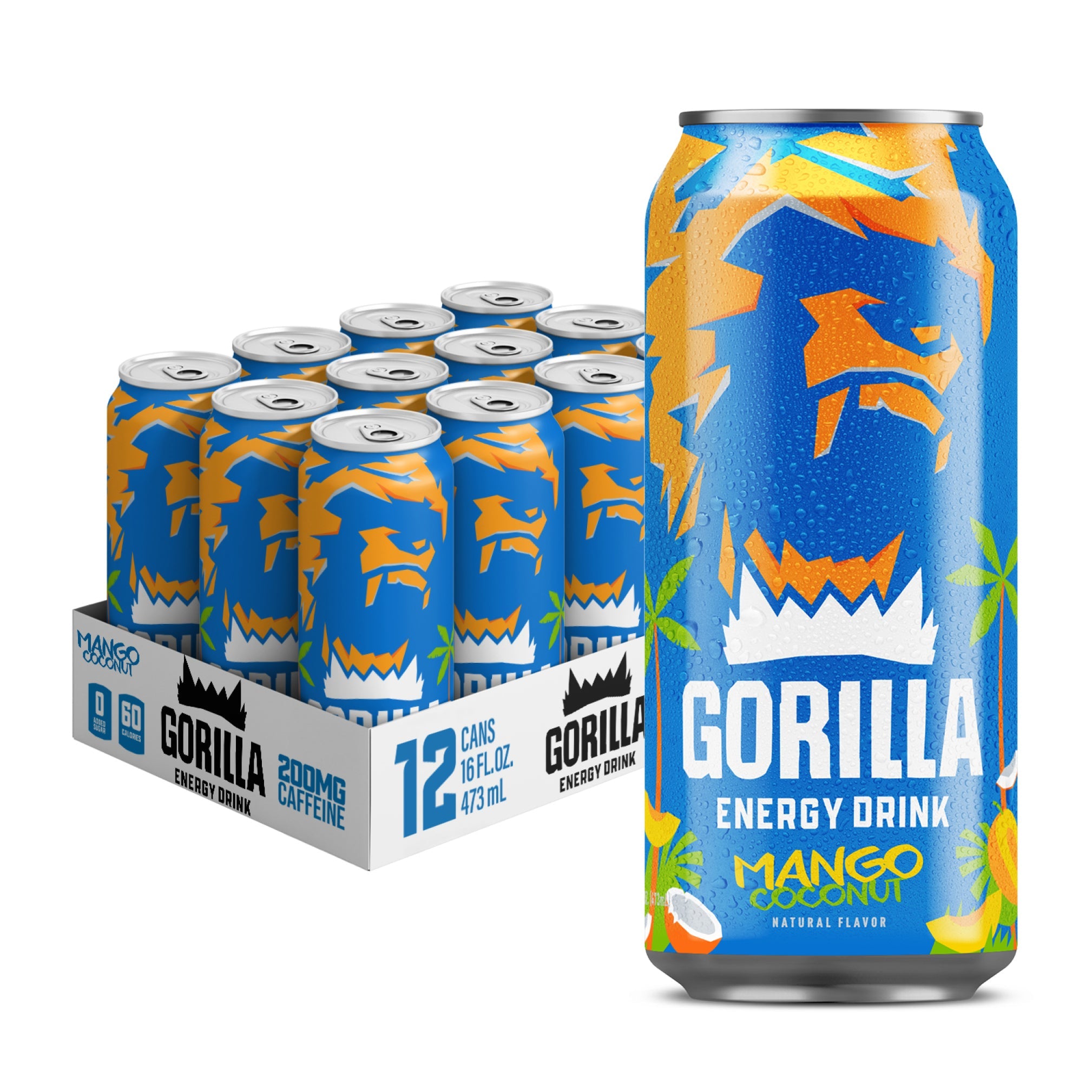 Gorilla Energy Drink, Mango Coconut